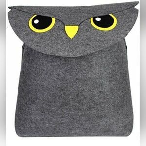 Bins & Things Kids Laundry Basket (22 x 20 x 10 Inch) Cute Owl Baby Nursery Hamp